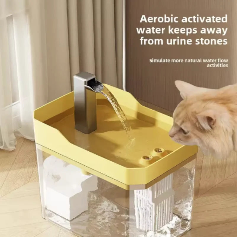 Cat Water Fountain: Automatic Pet Water Dispenser with Filters,